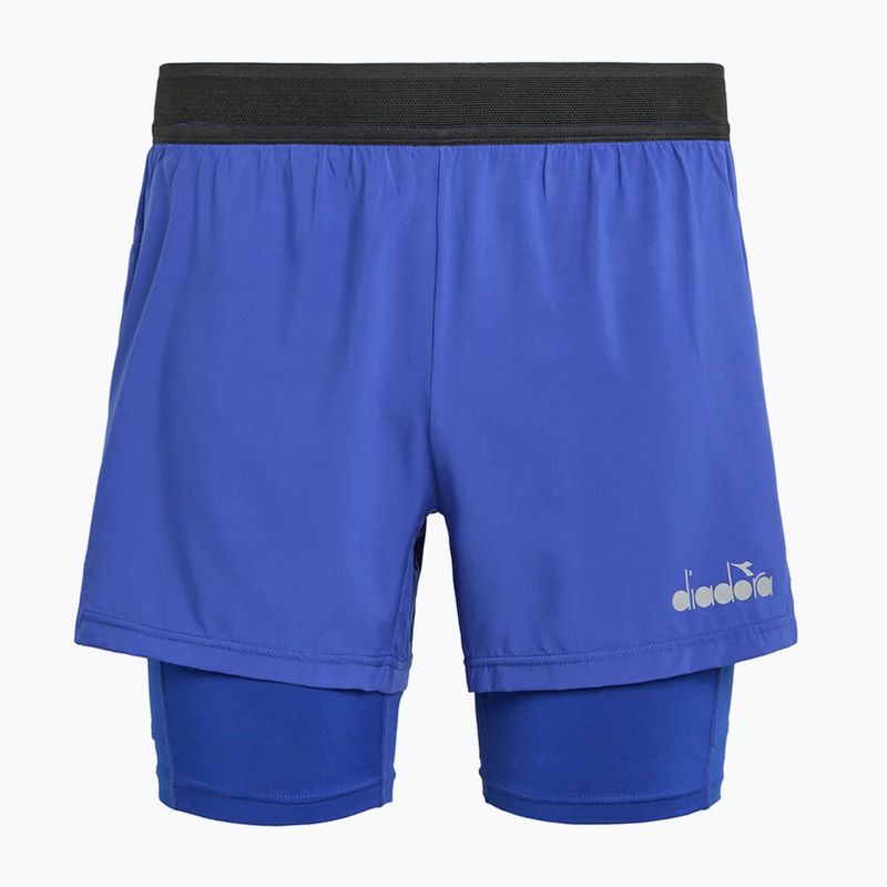 Мъжки къси панталони за бягане Diadora Double Layer Bermuda Be One, сини DD-102.179162-60050 6