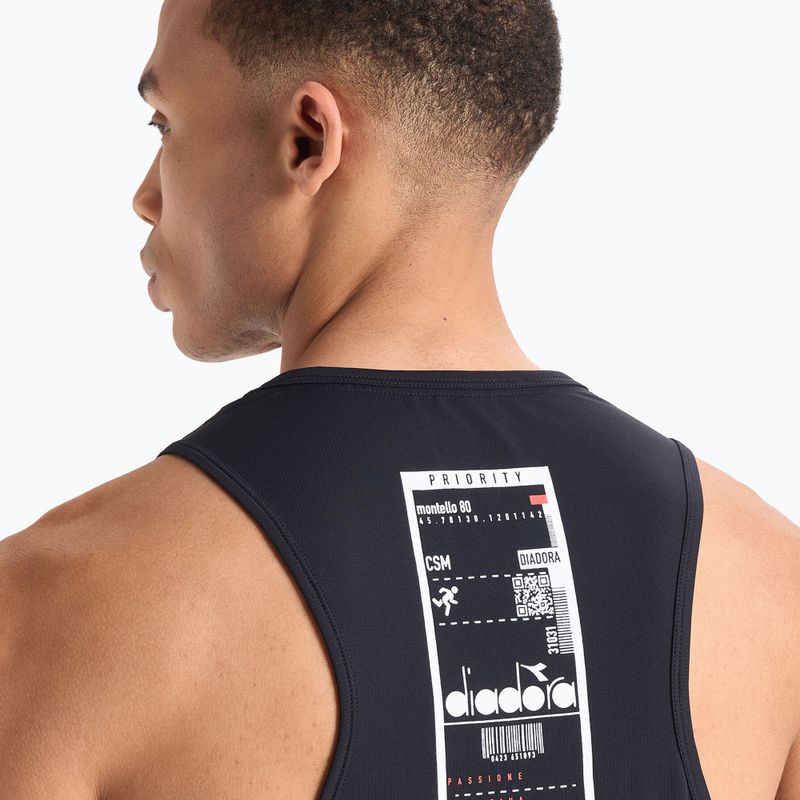 Мъжка тениска за бягане Diadora Super Light Tank Be One black DD-102.179161-80013 5