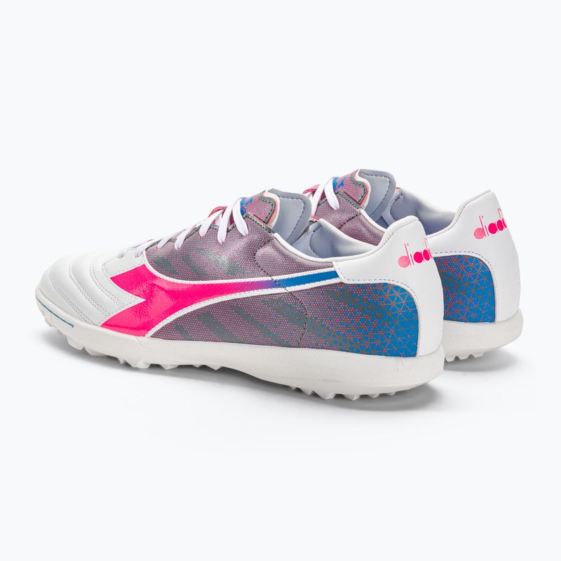 Мъжки футболни обувки Diadora Brasil Elite Veloce GR TFR white/pink fluo/blue fluo 3