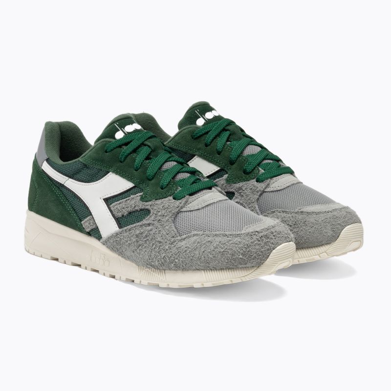 Diadora N902 Hairy Suede черни/бели/лунен камък/зелени обувки 4