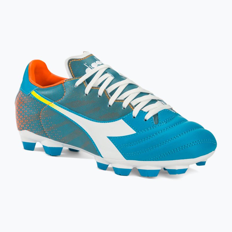 Мъжки футболни обувки Diadora Brasil Elite Veloce GR LPU blue fluo/white/orange