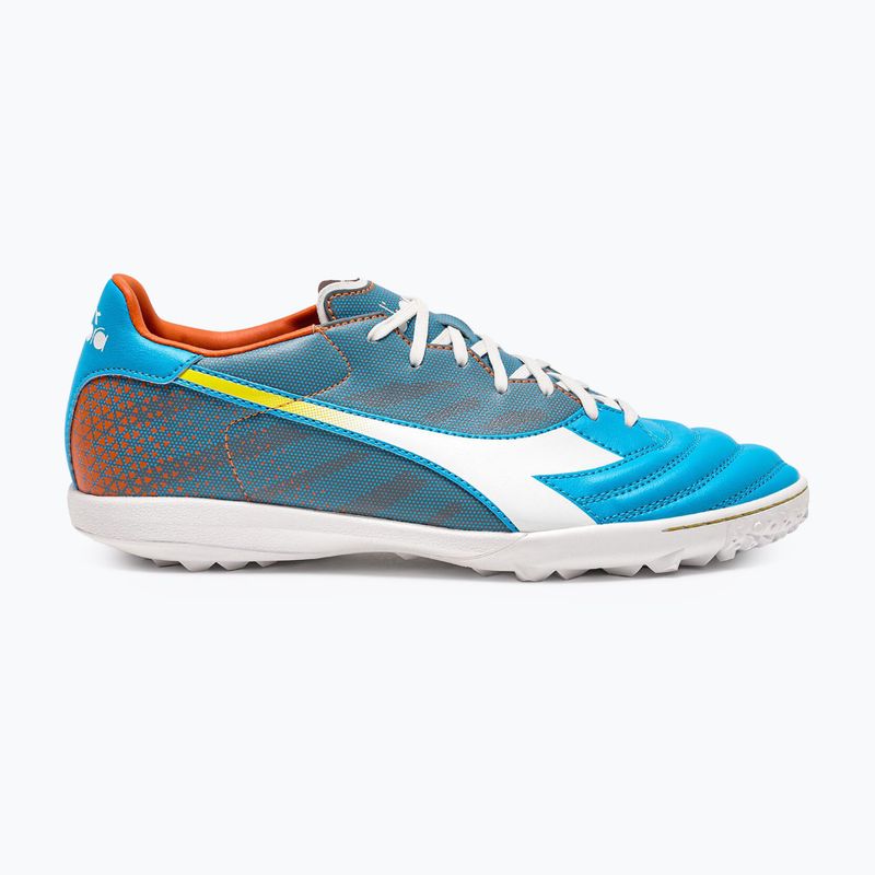 Мъжки футболни обувки Diadora Brasil Elite Veloce GR TFR blue fluo/white/orange 8