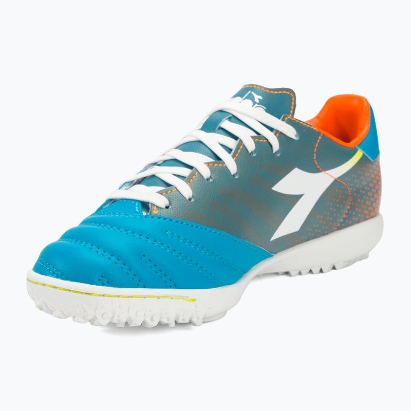 Мъжки футболни обувки Diadora Brasil Elite Veloce GR TFR blue fluo/white/orange 7