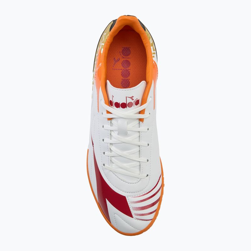 Мъжки футболни обувки Diadora Maximus Elite R TFR white/chili pepper/russet orange 5