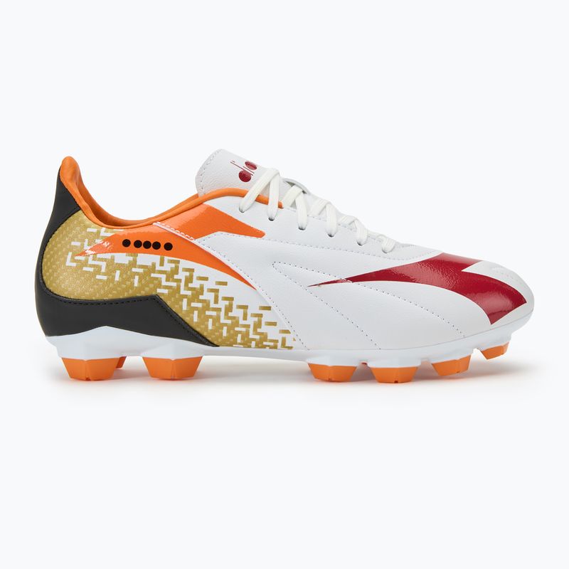 Мъжки футболни обувки Diadora Maximus Elite R LPU white/chili pepper/russet orange 2