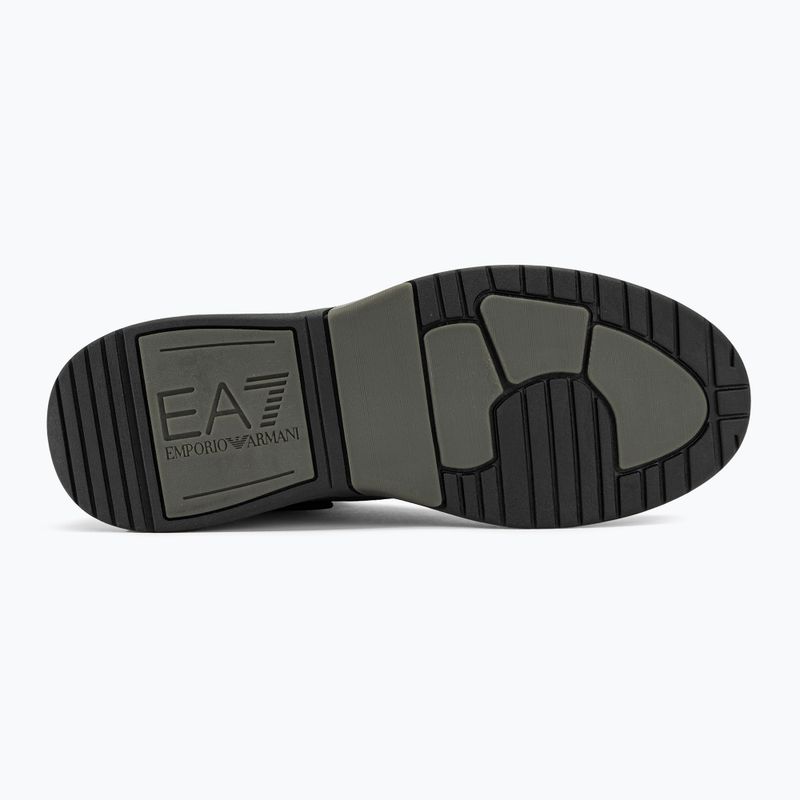 Обувки EA7 Emporio Armani Basket Mid triple black/gold 4