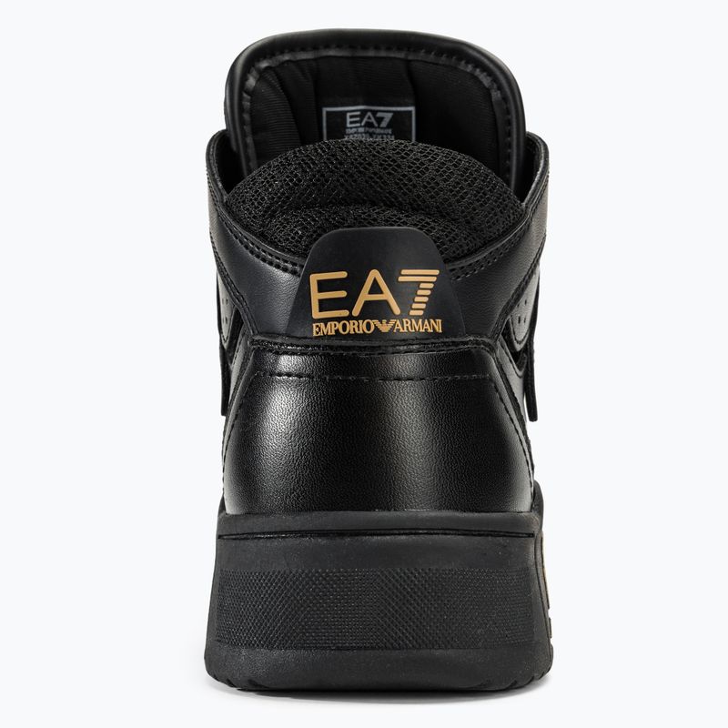Обувки EA7 Emporio Armani Basket Mid triple black/gold 6
