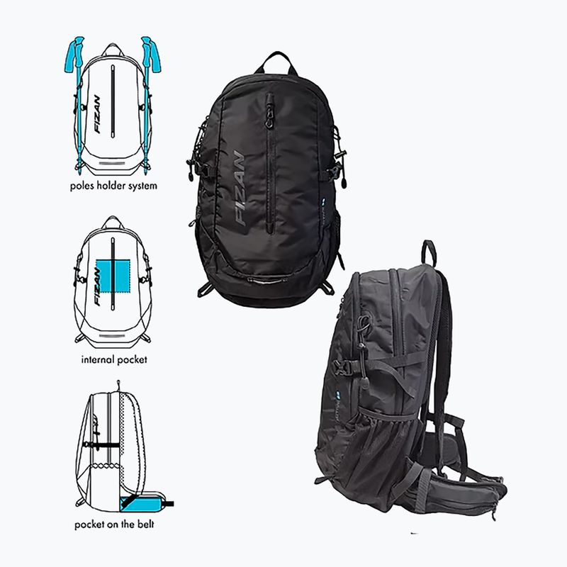 Туристическа раница Fizan Active 28 l black 2
