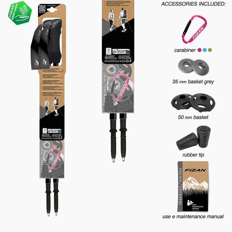 Щеки за трекинг  Fizan Compact MS magenta 7