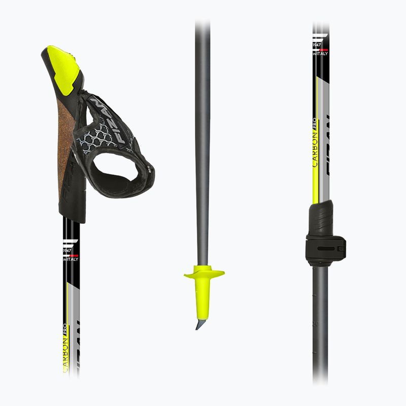 Щеки за скандинавско ходене Fizan Carbon Pro yellow 5