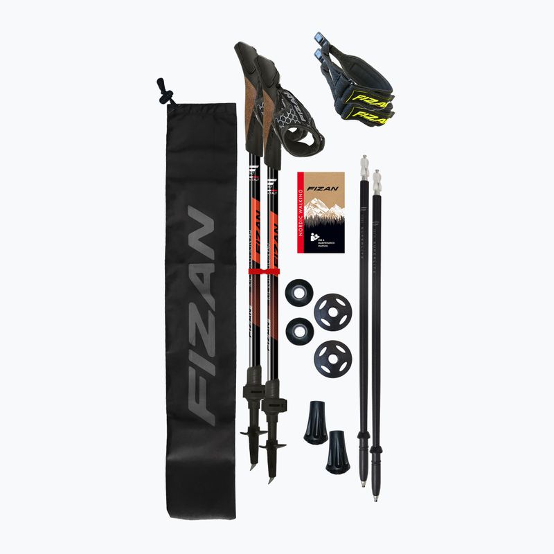 Щеки за скандинавско ходене Fizan R-Evolution Pro red 3