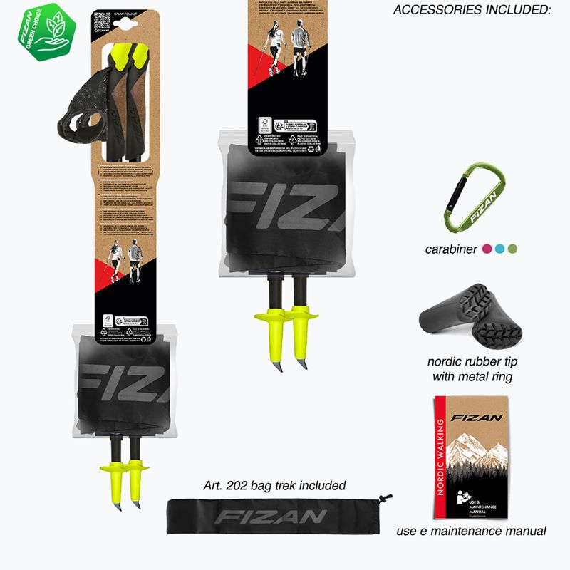 Щеки за скандинавско ходене Fizan R-Evolution yellow 7