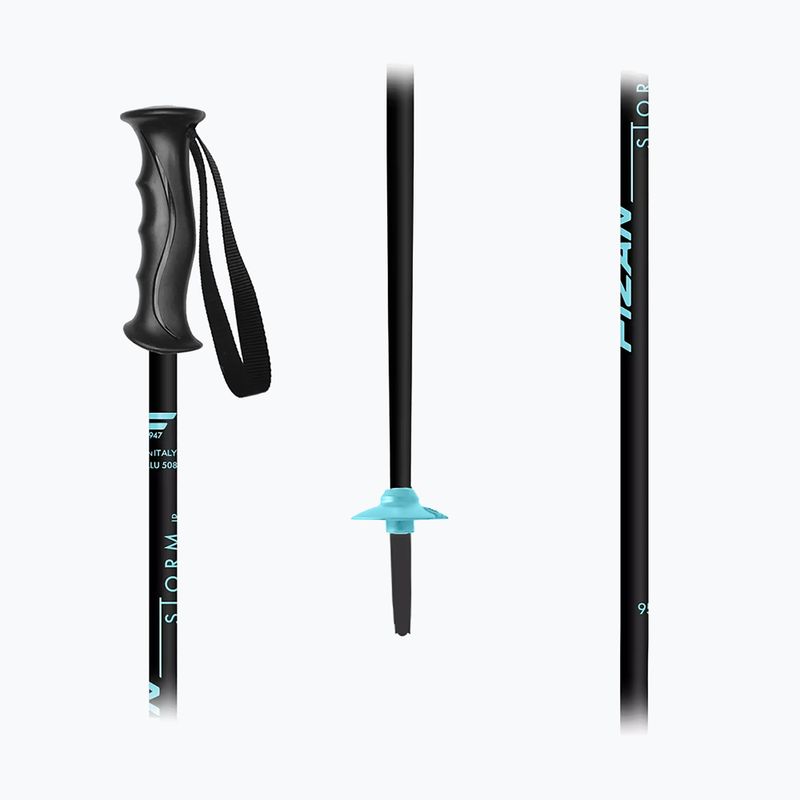 Детски скиорски щеки Fizan Storm Jr black/blue 2