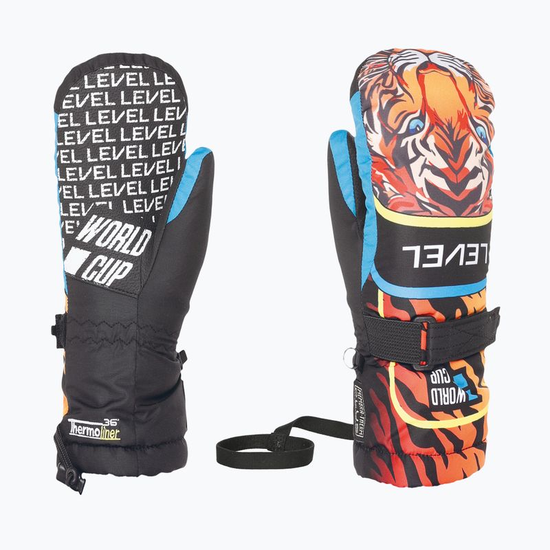 Детски скиорски ръкавици Level Junior Mitt logos