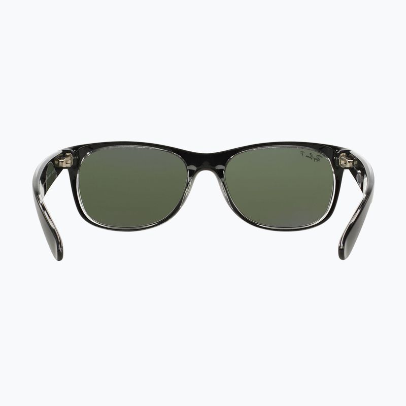 Слънчеви очила Ray-Ban New Wayfarer Classic matte black transparent/green g-15 5