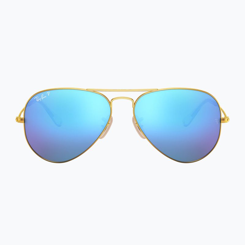 Слънчеви очила Ray-Ban Aviator Classic matt gold/blue polarized 2