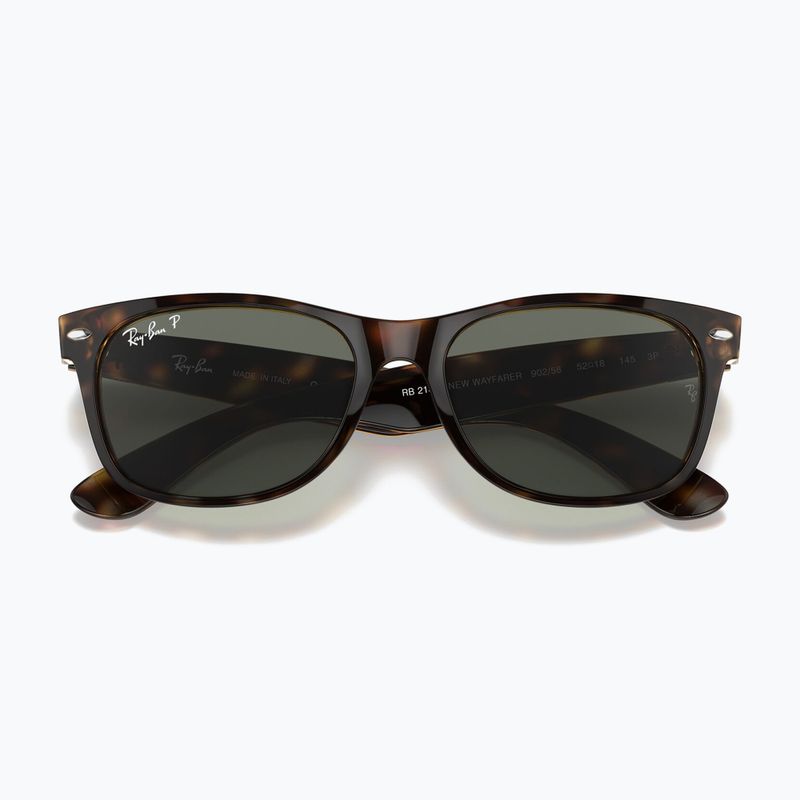 Слънчеви очила Ray-Ban New Wayfarer Classic tortoise/green g-15 polarized 3
