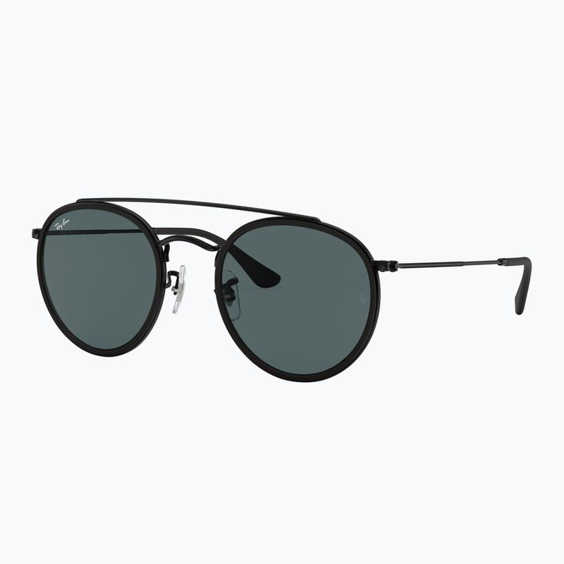 Слънчеви очила Ray-Ban Round Double Bridge black/blue/grey 4