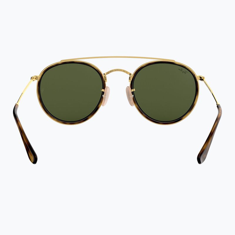 Слънчеви очила Ray-Ban Round Double Bridge arista gold/green g-15 5