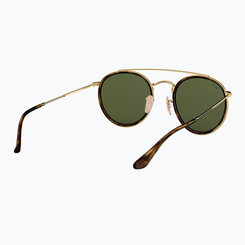 Слънчеви очила Ray-Ban Round Double Bridge arista gold/green g-15 6