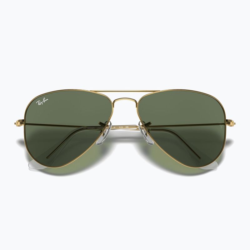 Детски слънчеви очила Ray-Ban Aviator arista gold/dark green 3