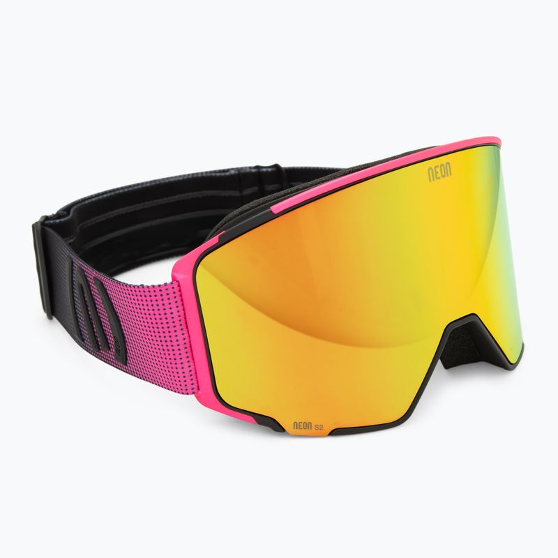 Скиорска маска Neon Ice black/pink/mirror red/amber 2