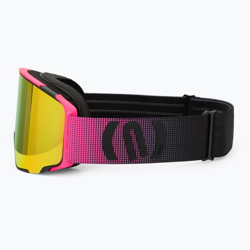 Скиорска маска Neon Ice black/pink/mirror red/amber 5