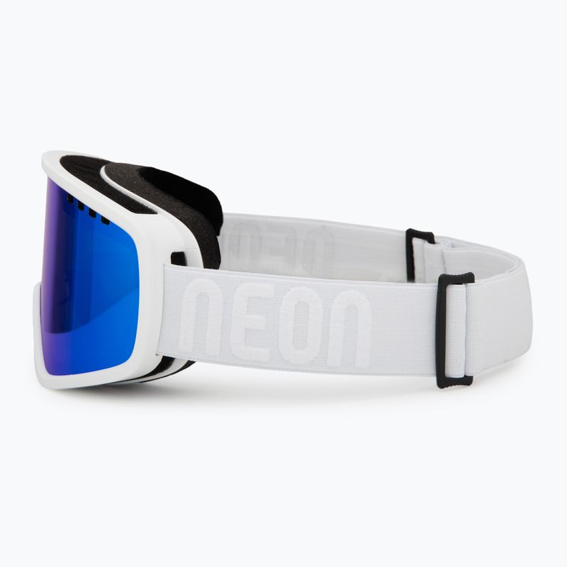 Скиорска маска Neon Force Otg white/white/mirror blue 4