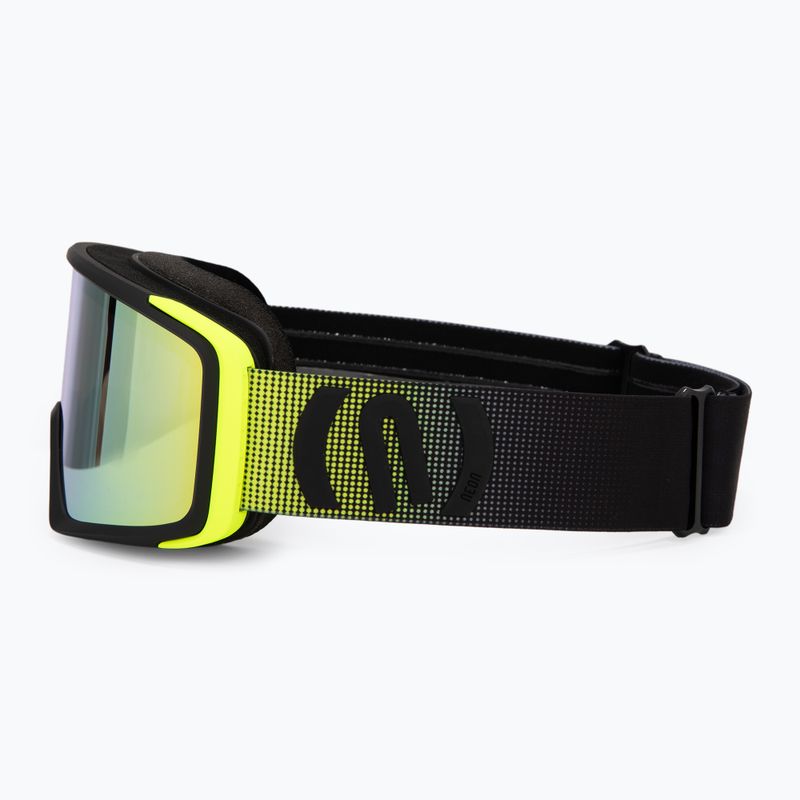 Скиорска маска Neon Eclipse black/yellow/mirror gold 4