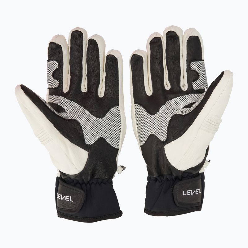 Скиорски ръкавица Level Race black/white 3