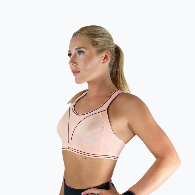 Сутиен за тренировка Shock Absorber Ultimate Run Bra pink glow 3