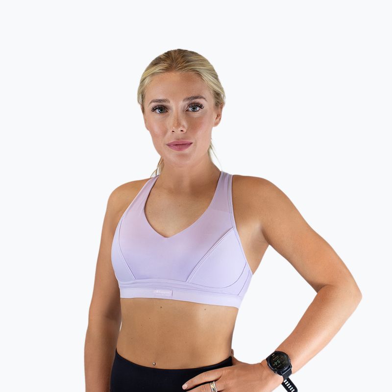 Сутиен за тренировка Shock Absorber Padded Sports deep berry 3