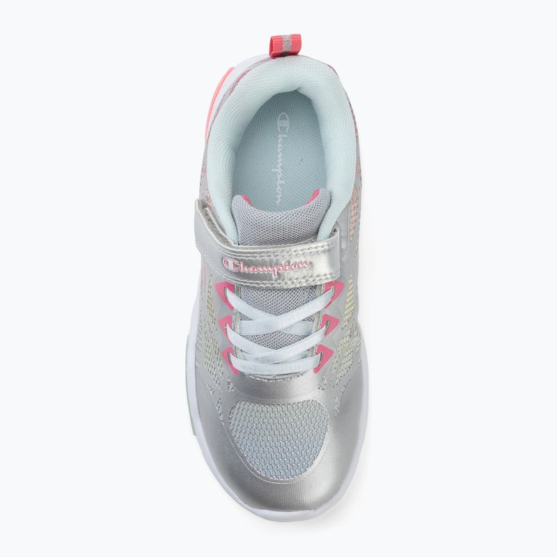 Детски обувки Champion Wave Tri G PS Low Cut silver/blue burgundy/imperial light blue 5