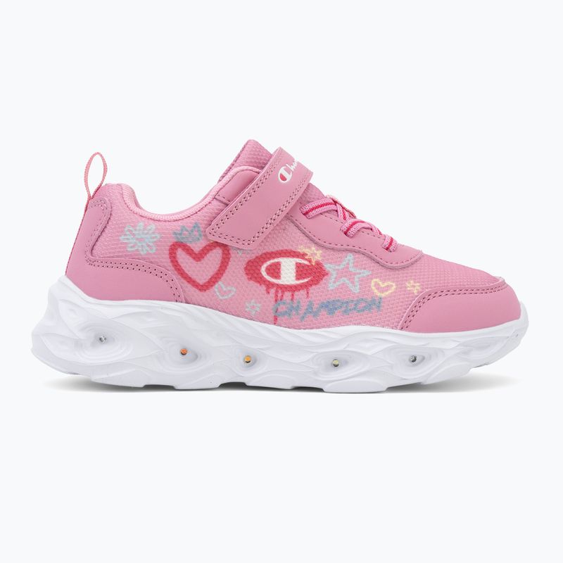 Детски обувки Champion Funfair Print G PS Low Cut blue burgundy/flash/fluorescent pink 2