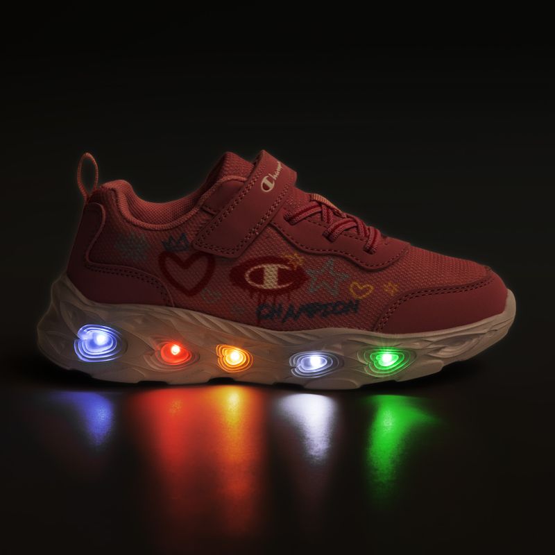 Детски обувки Champion Funfair Print G PS Low Cut blue burgundy/flash/fluorescent pink 8