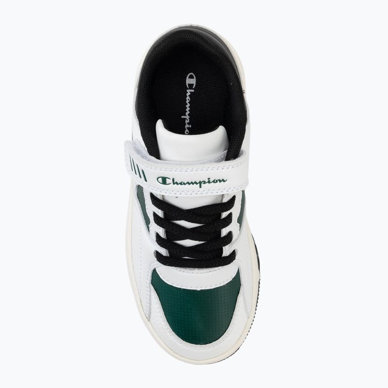 Детски обувки Champion RD25 Low B PS Low Cut white/highlighter greenblack 5