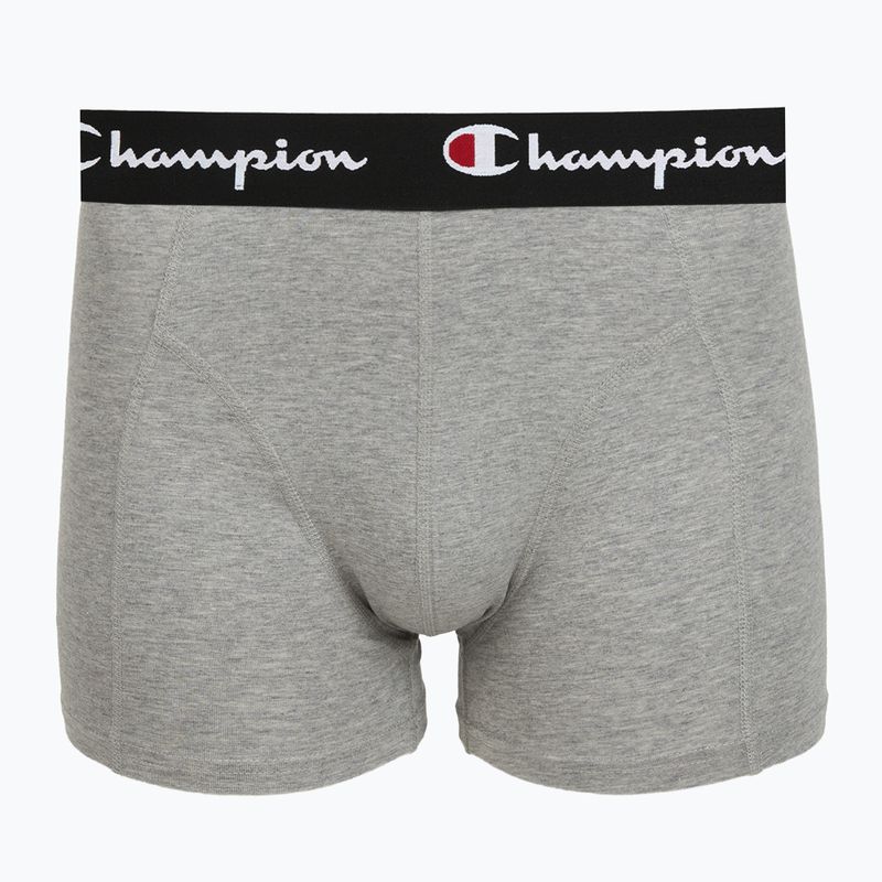 Мъжки боксерки Champion Trunk Knit oxford grey melange/oxford grey melange/black 3
