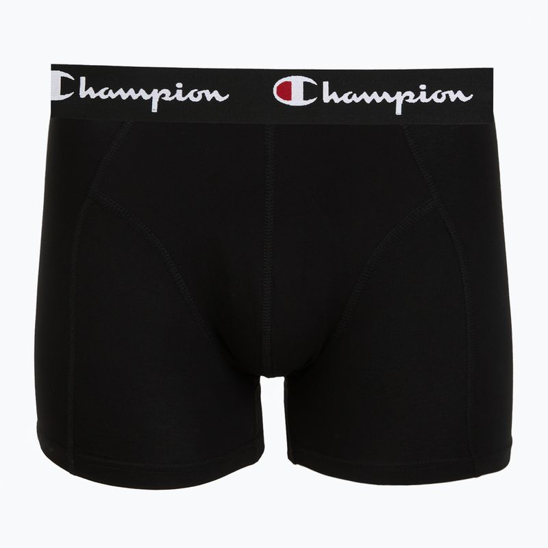 Мъжки боксерки Champion Trunk Knit oxford grey melange/oxford grey melange/black 4