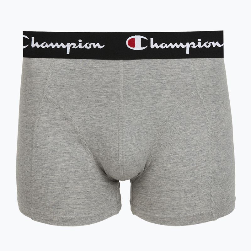 Мъжки боксерки Champion Trunk Knit oxford grey melange/oxford grey melange/black 5