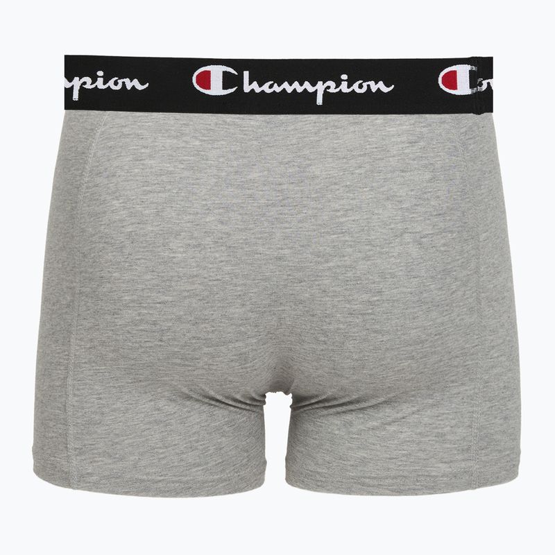Мъжки боксерки Champion Trunk Knit oxford grey melange/oxford grey melange/black 6