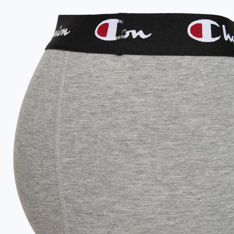Мъжки боксерки Champion Trunk Knit oxford grey melange/oxford grey melange/black 7