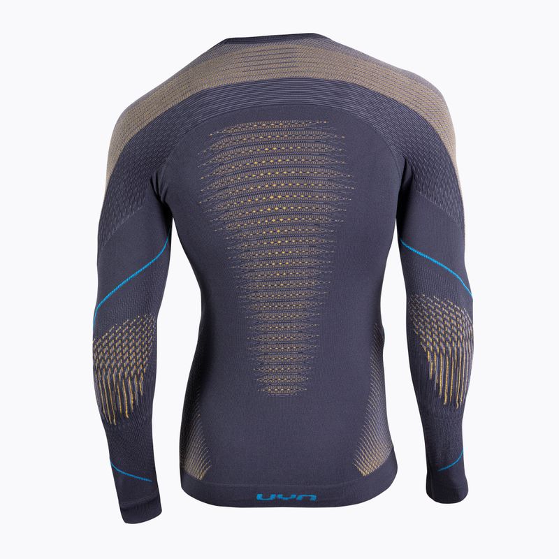 Мъжка термоактивна блуза UYN Evolutyon UW Shirt charcoal/gold/atlantic 2