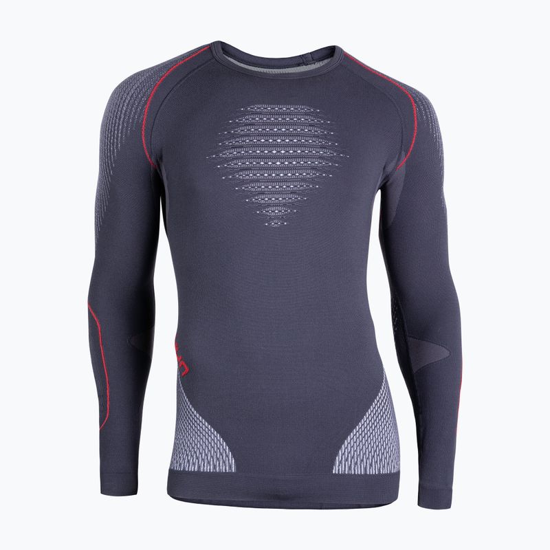 Мъжка термоактивна блуза UYN Evolutyon UW Shirt charcoal/white/red