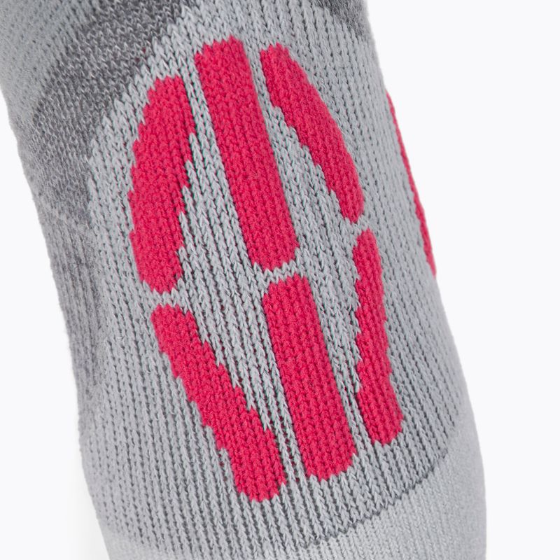 Дамски ски чорапи UYN Ski Touring silver/fuchsia 3
