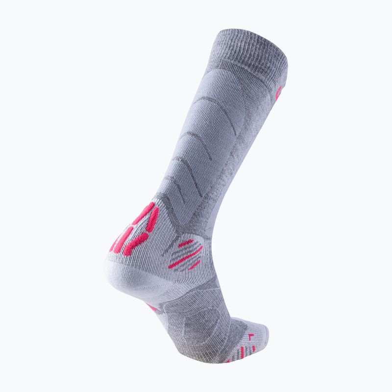 Дамски ски чорапи UYN Ski Touring silver/fuchsia 6