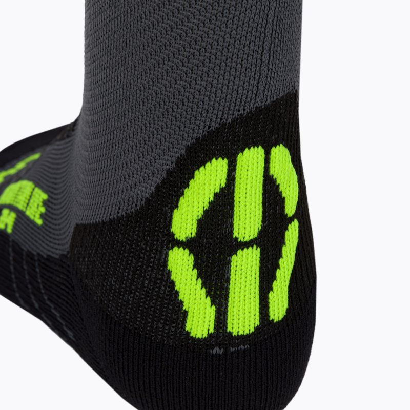Мъжки чорапи за колоездене UYN MTB anthracite/yellow fluo 4