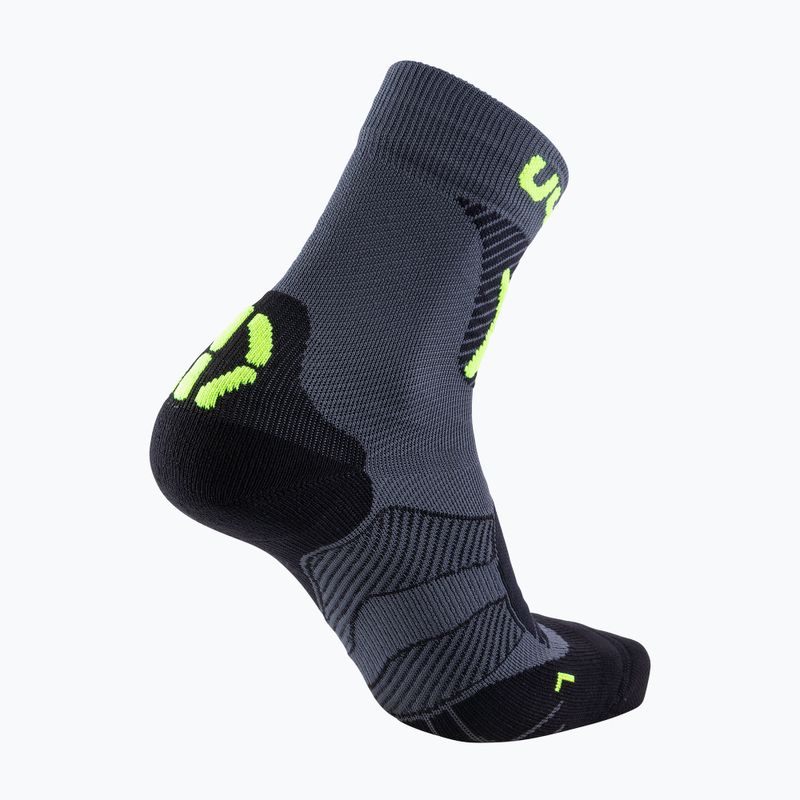 Мъжки чорапи за колоездене UYN MTB anthracite/yellow fluo 6