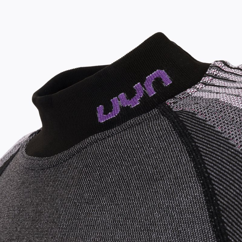 Дамски термо потник UYN Evolutyon UW Shirt Turtle Neck anthracite melange/raspberry/purple 4
