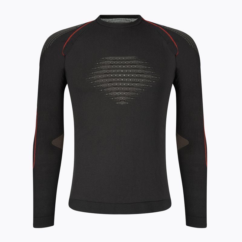 Мъжка термоактивна блуза UYN Evolutyon Comfort UW Shirt charcoal/white/red