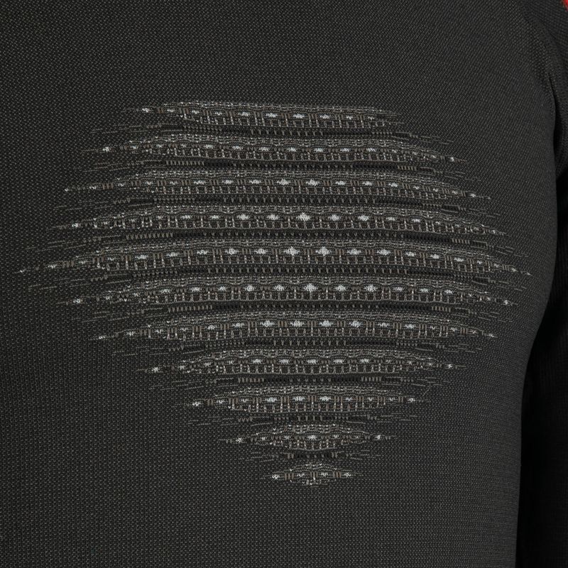 Мъжка термоактивна блуза UYN Evolutyon Comfort UW Shirt charcoal/white/red 3
